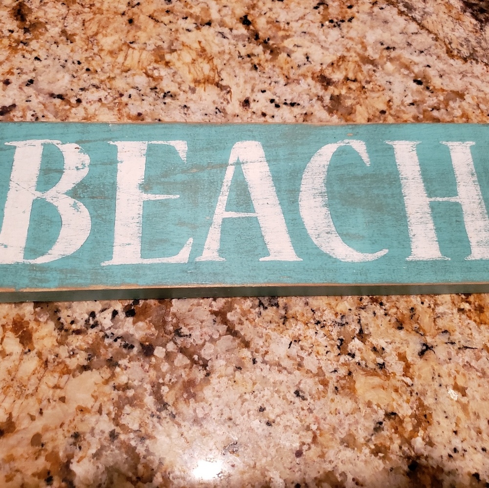 Beach sign